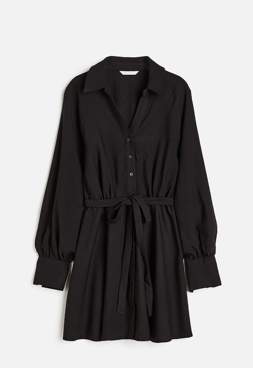H&M - Tie-belt dress - black