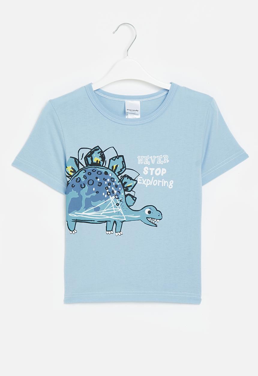 Pop Candy - Printed tee - blue dino