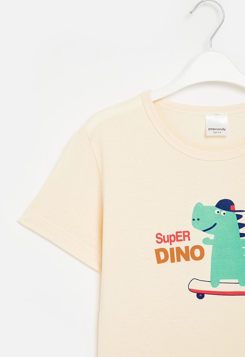 Pop Candy - Printed tee - yellow