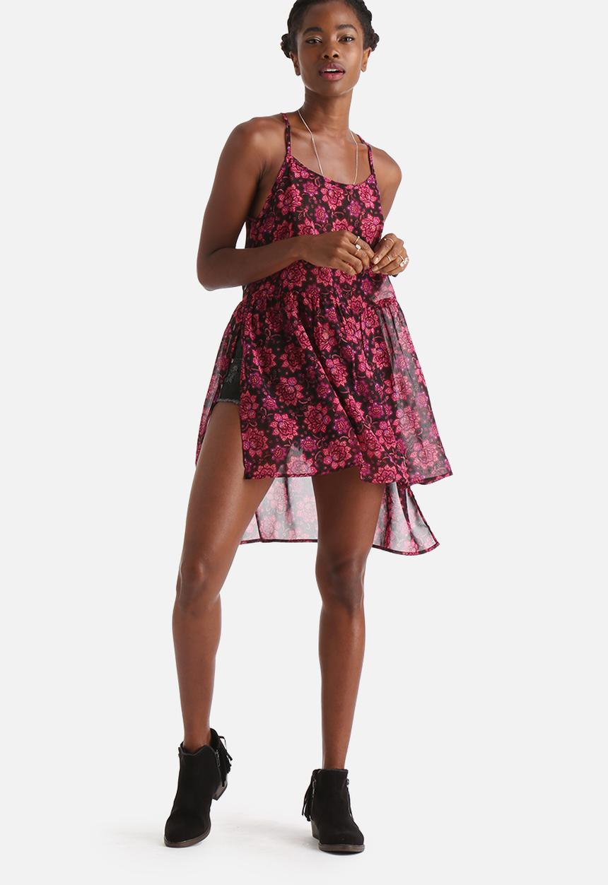 Influence. - Longline Side Split Chiffon Cami Tunic