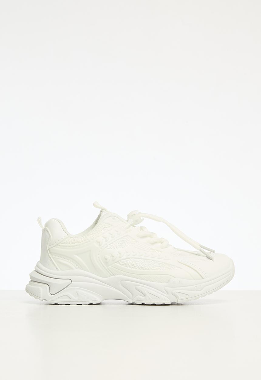 Pop Candy - Girls lace up sneakers - white