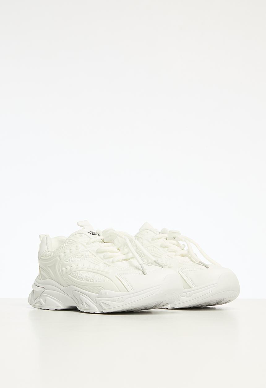 Pop Candy - Girls lace up sneakers - white