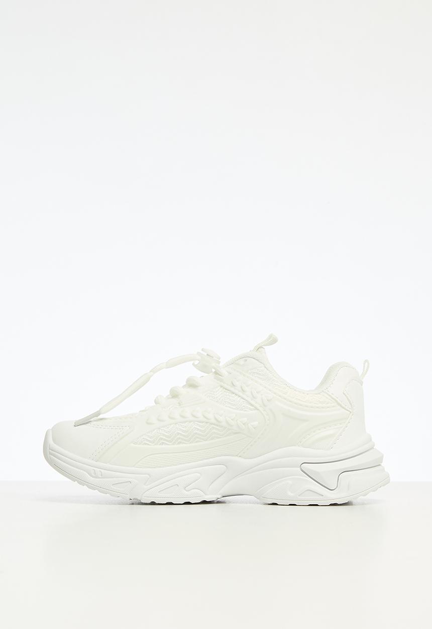 Pop Candy - Girls lace up sneakers - white