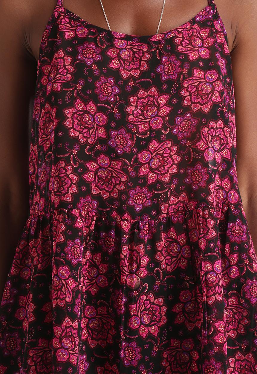 Influence. - Longline Side Split Chiffon Cami Tunic
