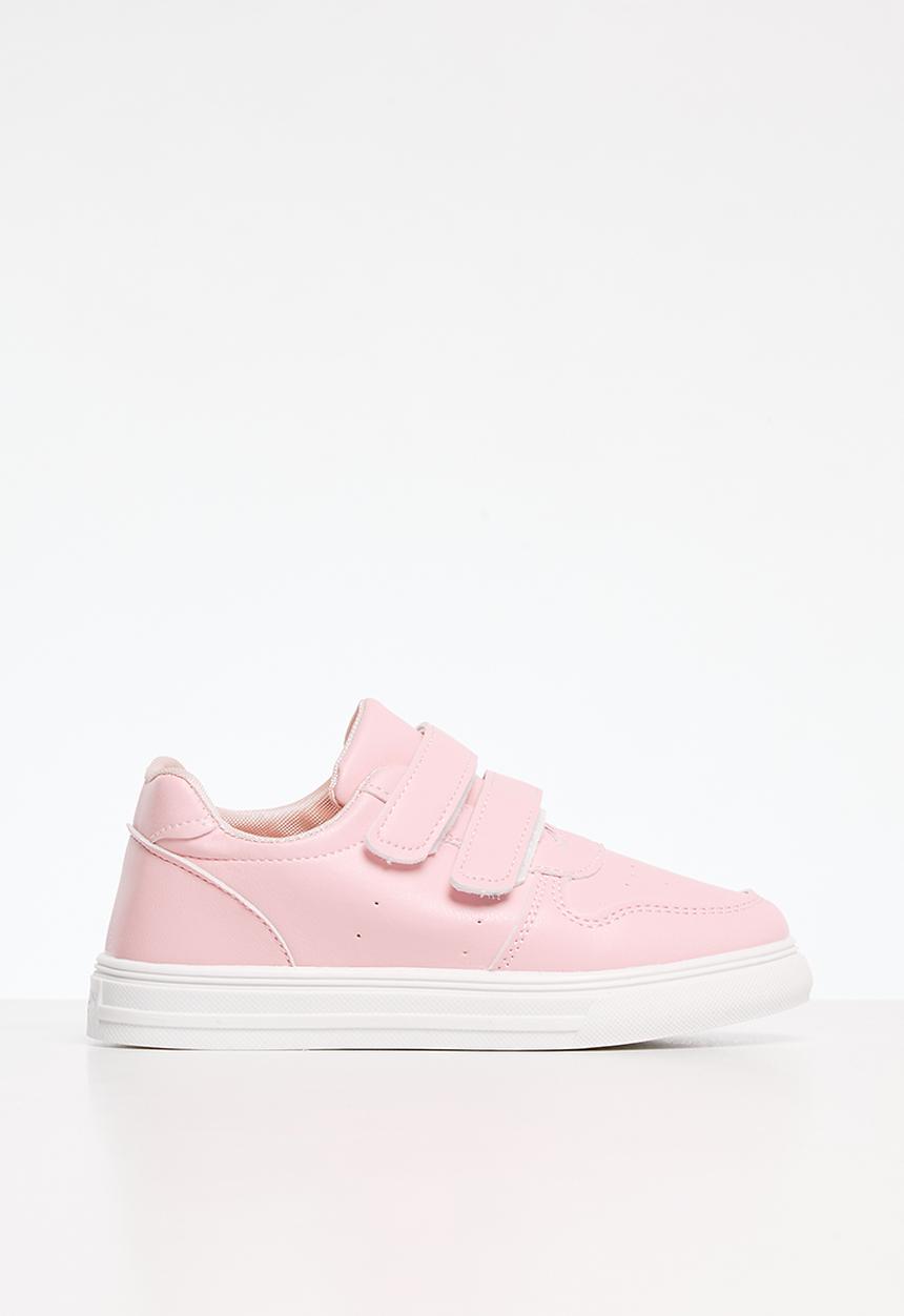 Pop Candy - Girls twin velcro strap sneakers - pink