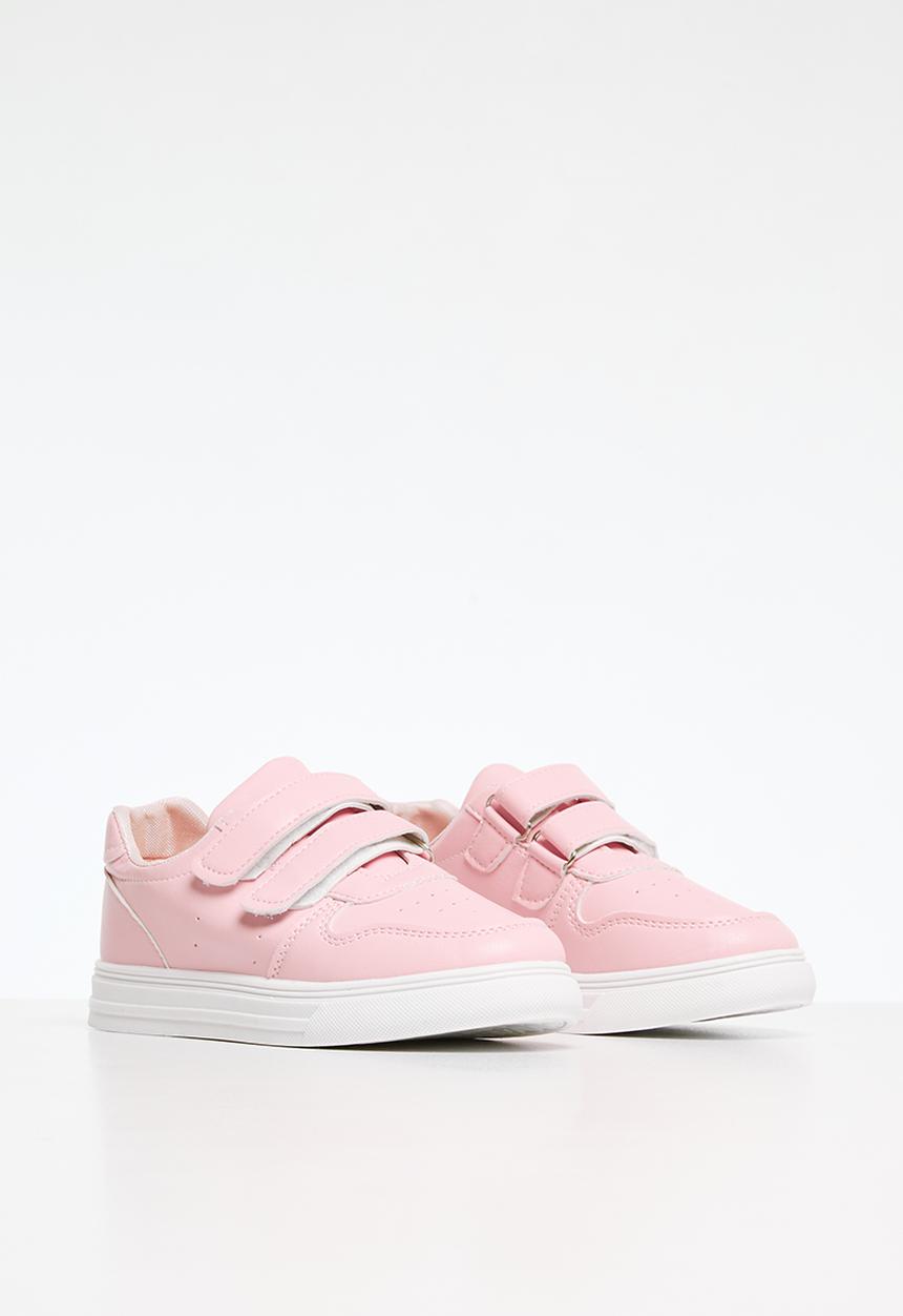 Pop Candy - Girls twin velcro strap sneakers - pink