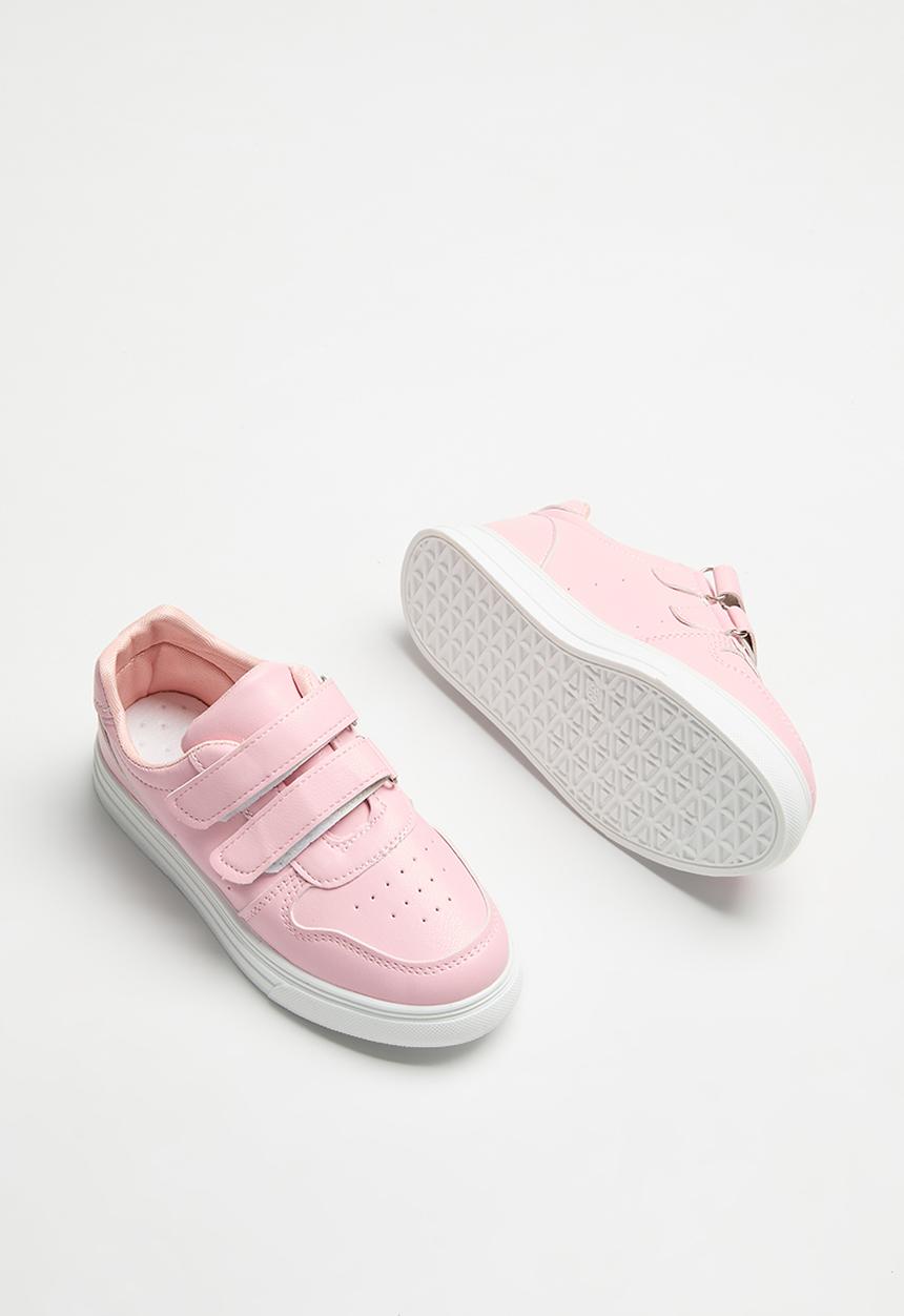 Pop Candy - Girls twin velcro strap sneakers - pink