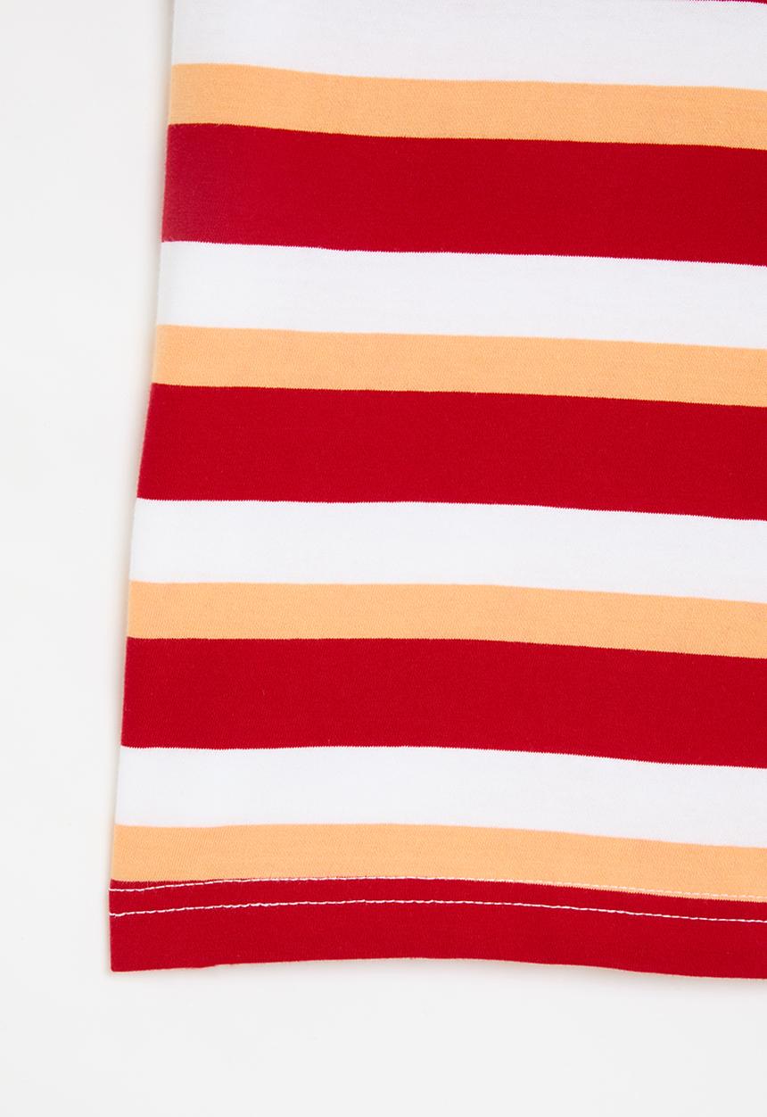 POLO - Boys brandon striped tee - red