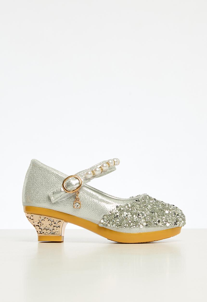 Pop Candy - Girls kitten heels - silver