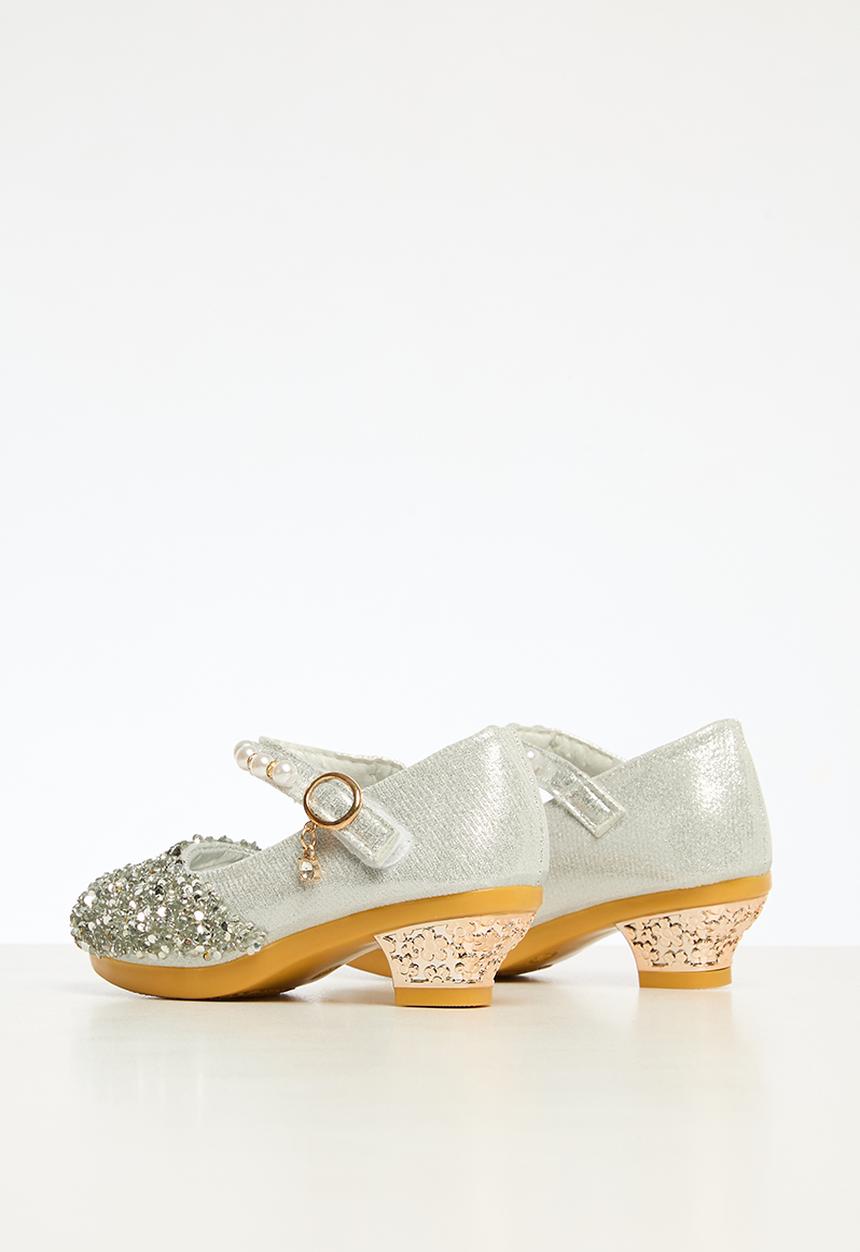Pop Candy - Girls kitten heels - silver
