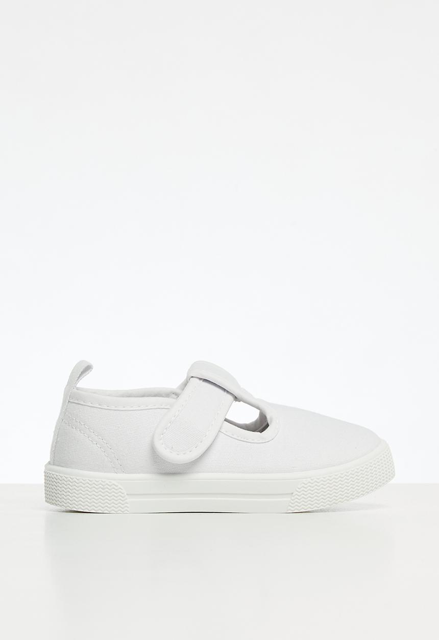Pop Candy - Velcro t-bar sneakers - white