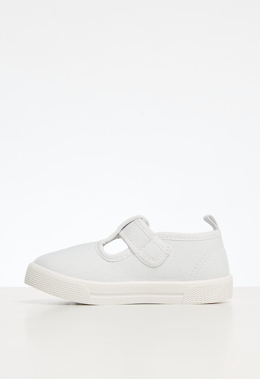 Pop Candy - Velcro t-bar sneakers - white