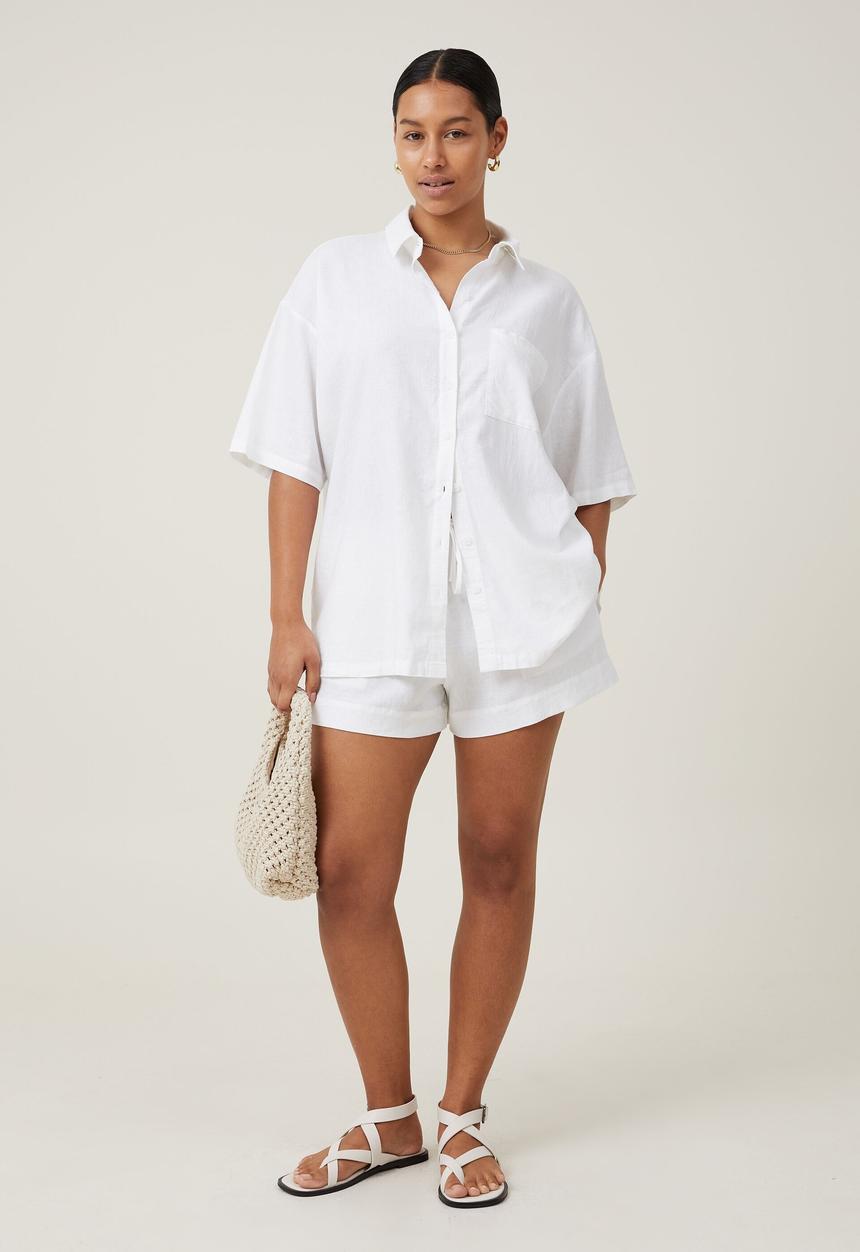 Cotton On - Haven short sleeve shirt - white
