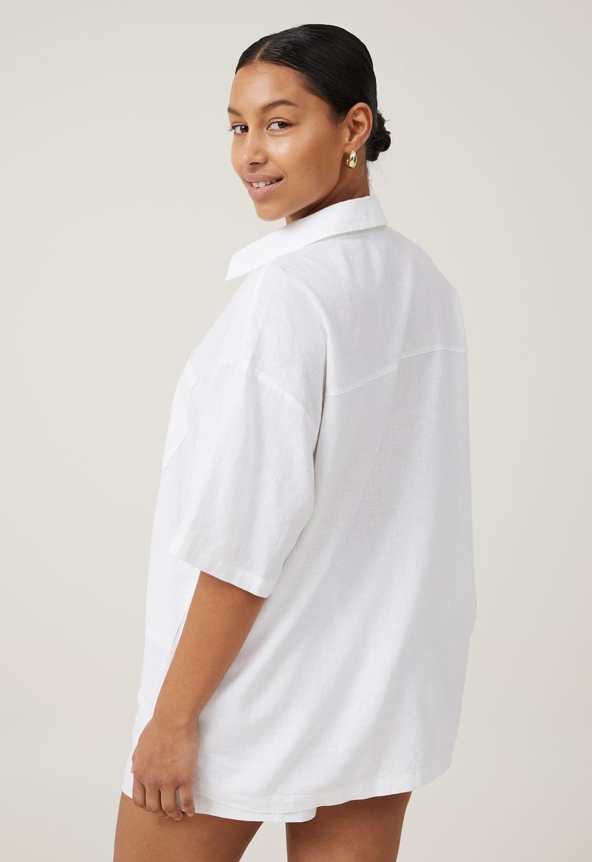 Cotton On - Haven short sleeve shirt - white