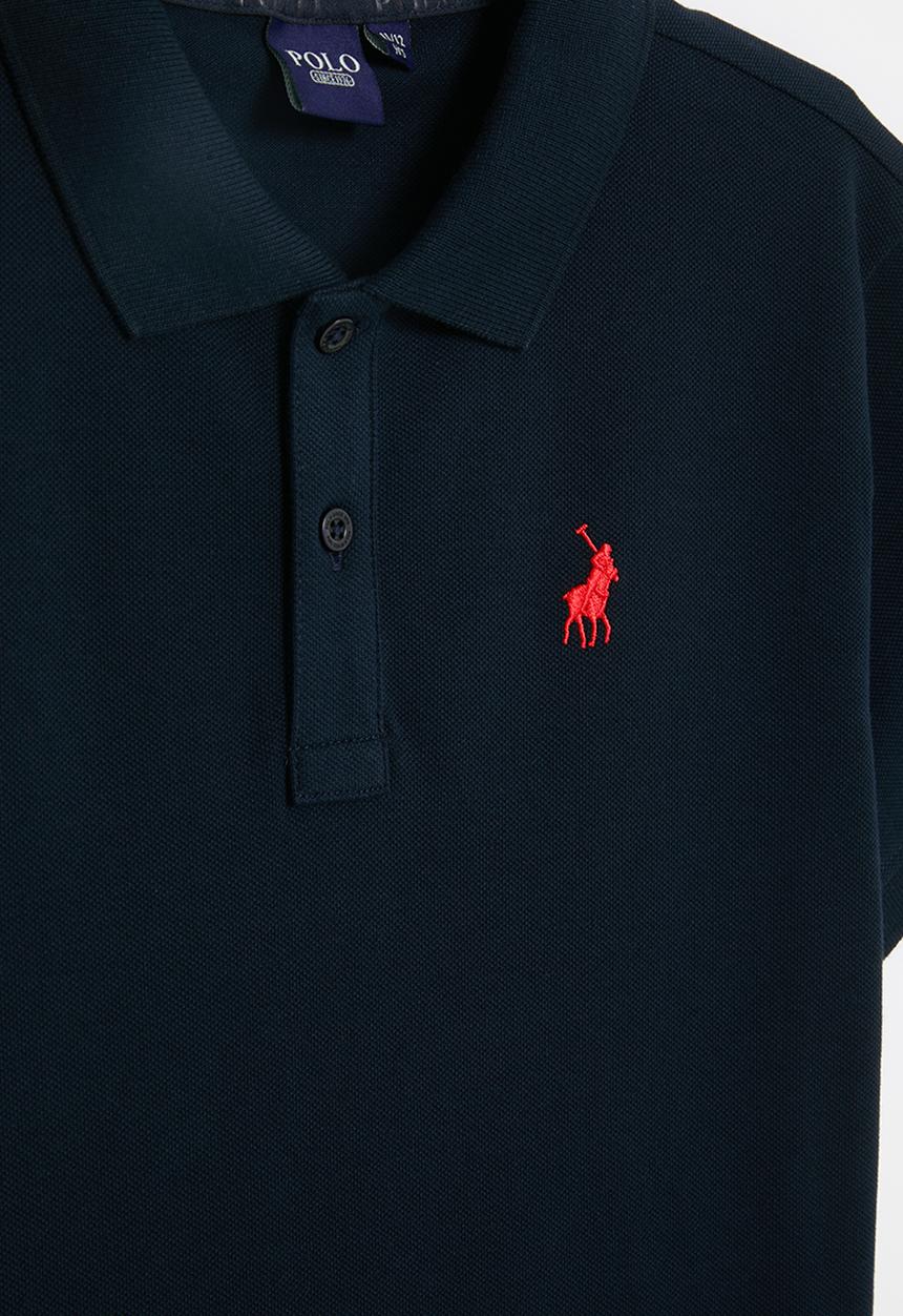 POLO - Boys austin short sleeve golfer - navy