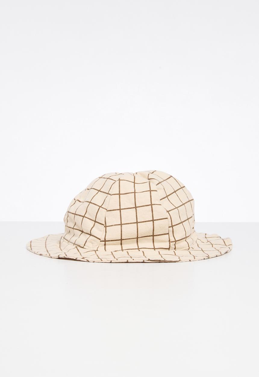 Pop Candy - Plaid sunhat - beige