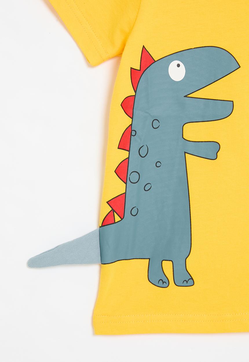 Pop Candy - Boys printed tee - yellow