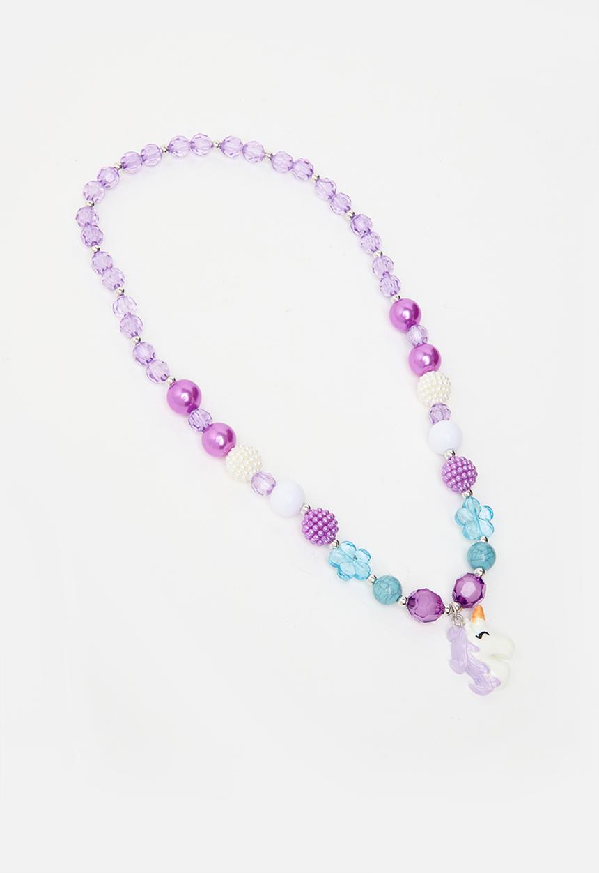 Pop Candy - Girls bracelet necklace set - purple