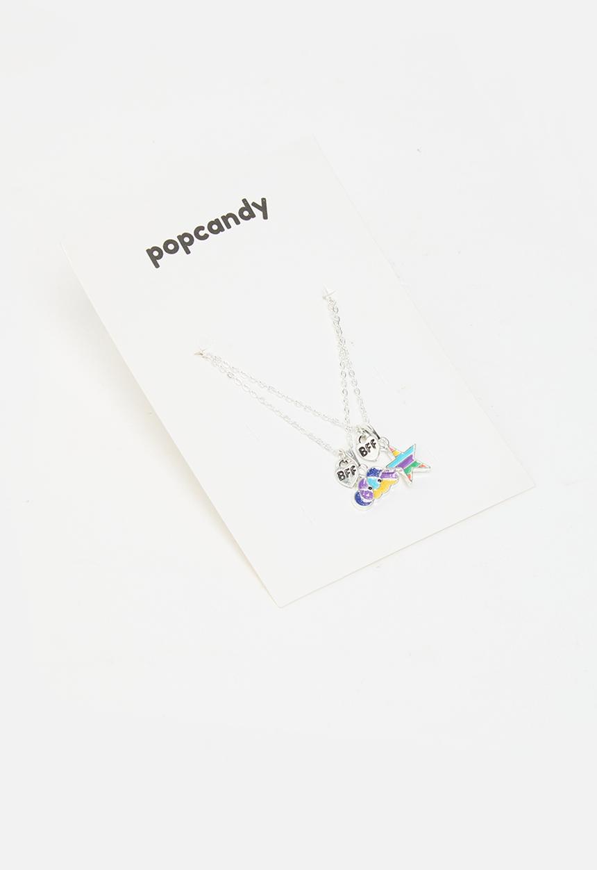 Pop Candy - BFF necklace - silver 
