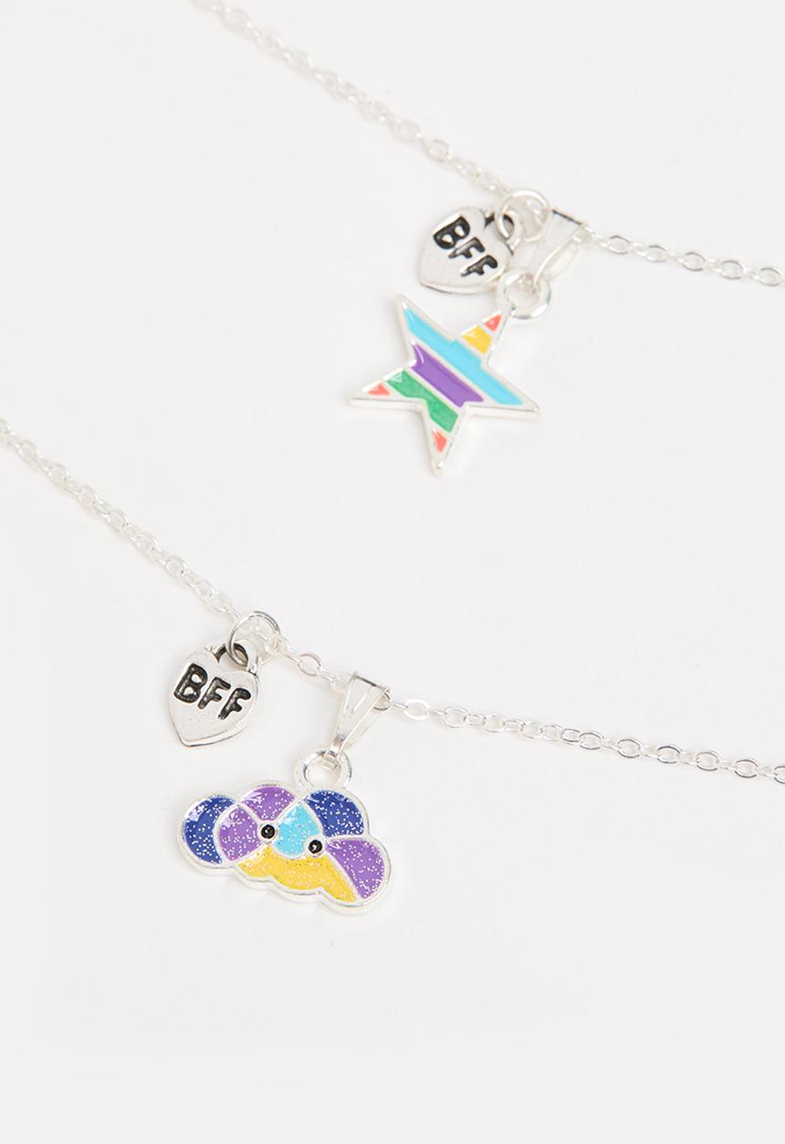 Pop Candy - BFF necklace - silver 