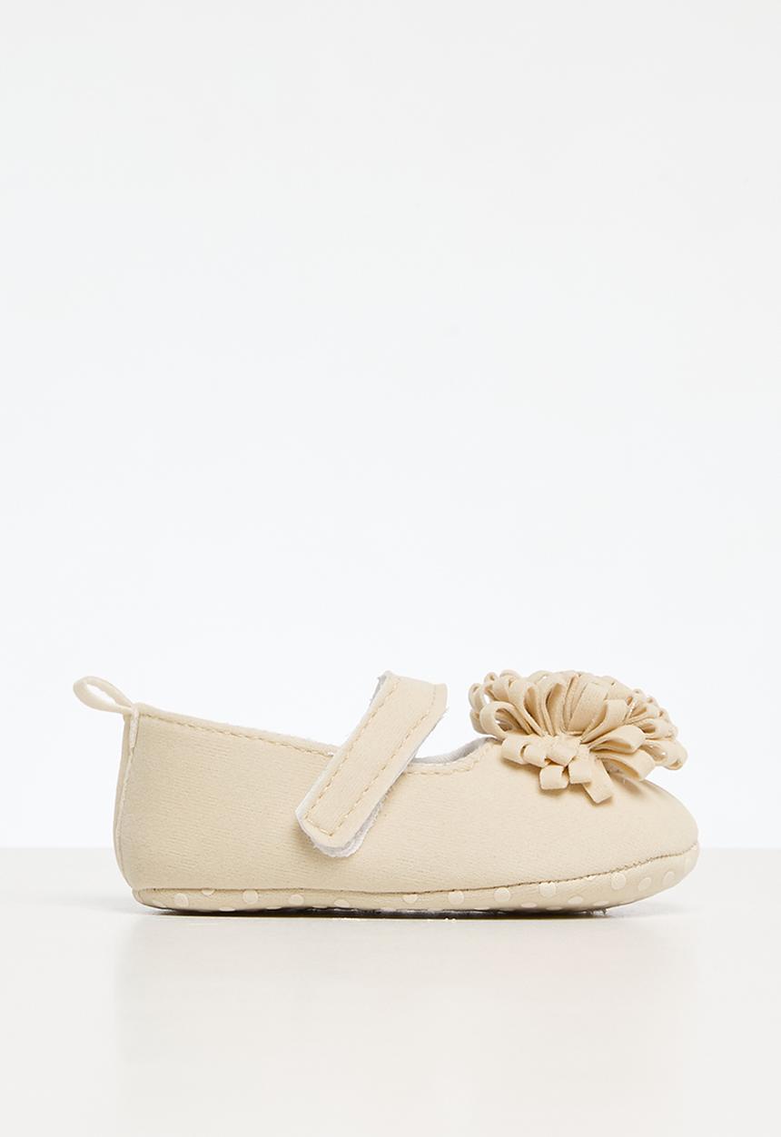 Pop Candy - Mini flower decor pumps - beige