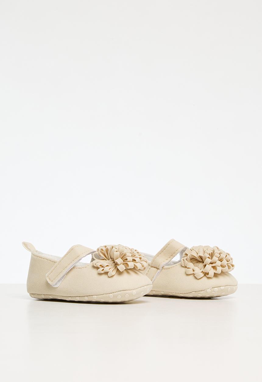 Pop Candy - Mini flower decor pumps - beige