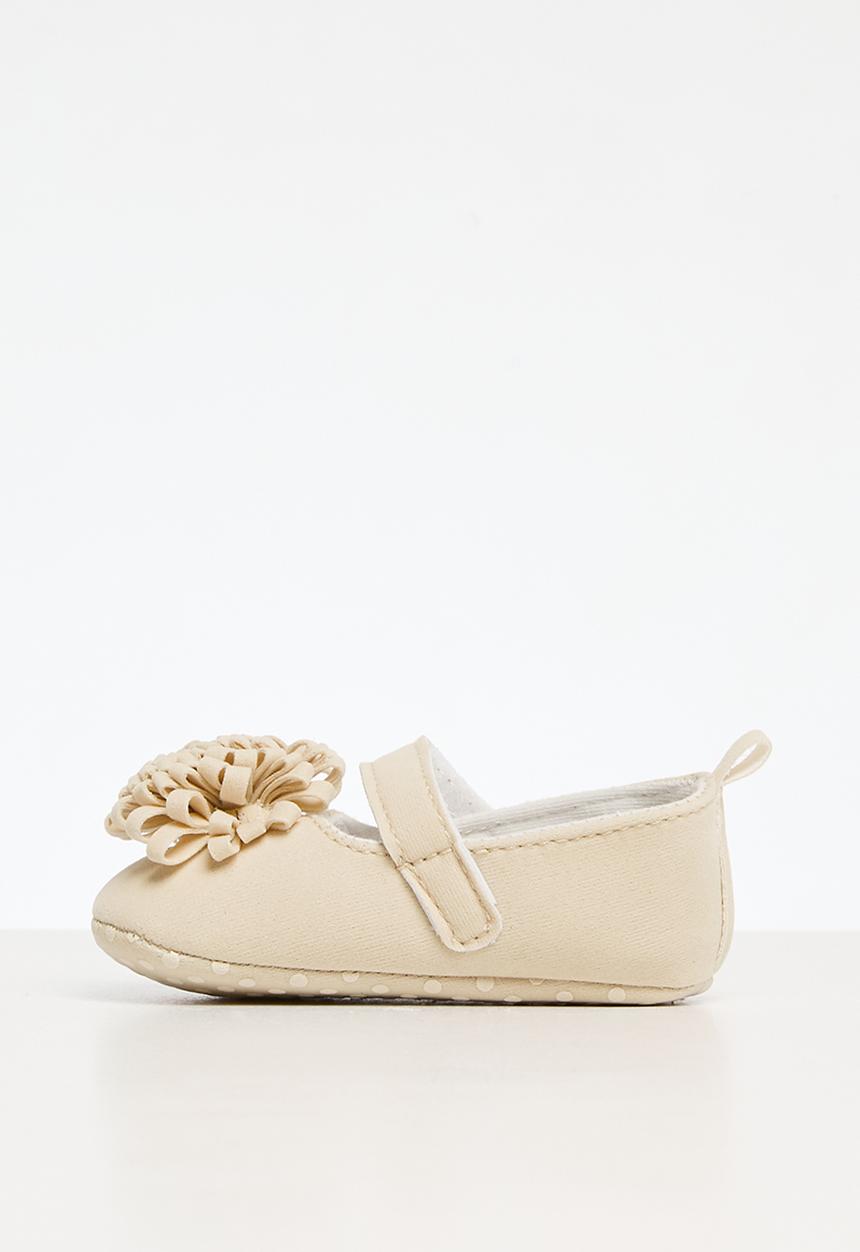 Pop Candy - Mini flower decor pumps - beige