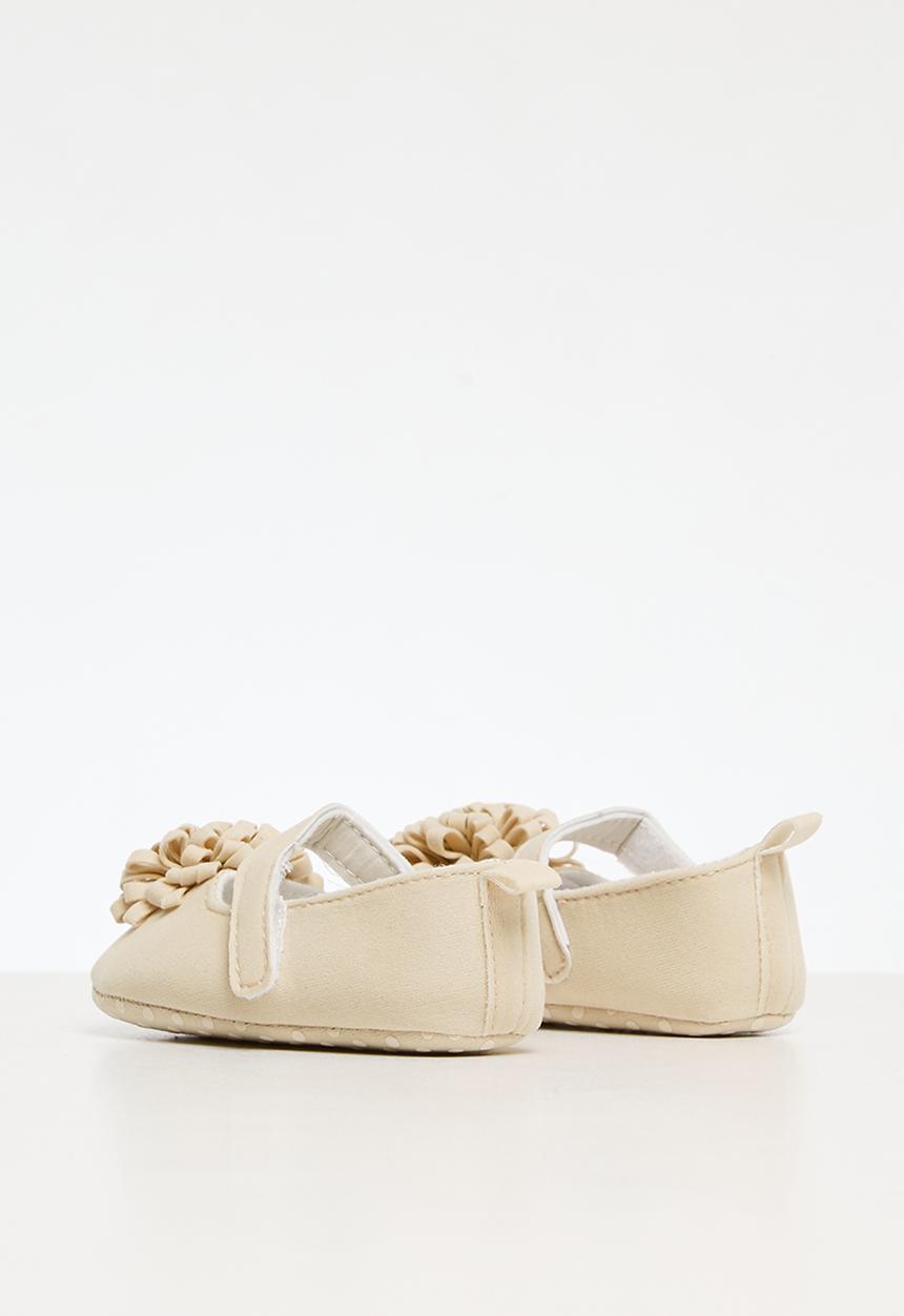 Pop Candy - Mini flower decor pumps - beige