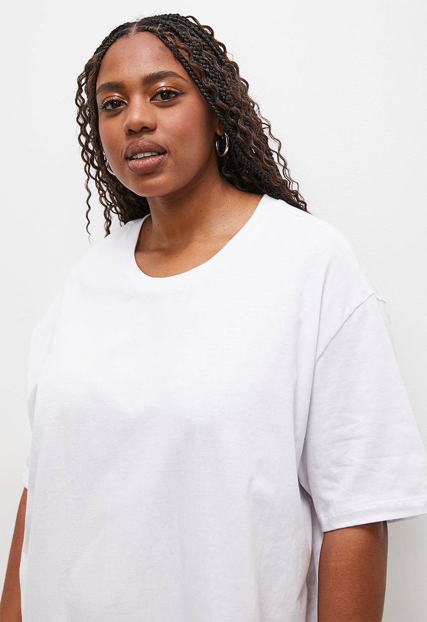 Superbalist - Oversized plain print tee - white