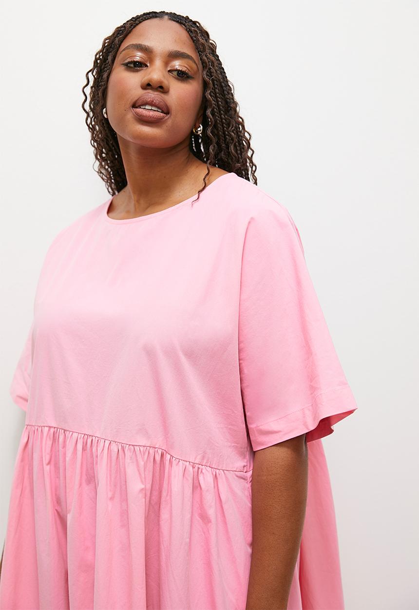 Superbalist - Combo babydoll dress - pink