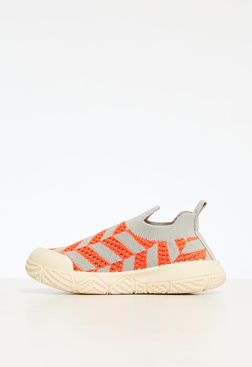 Pop Candy -  Slip on sneakers - orange and grey