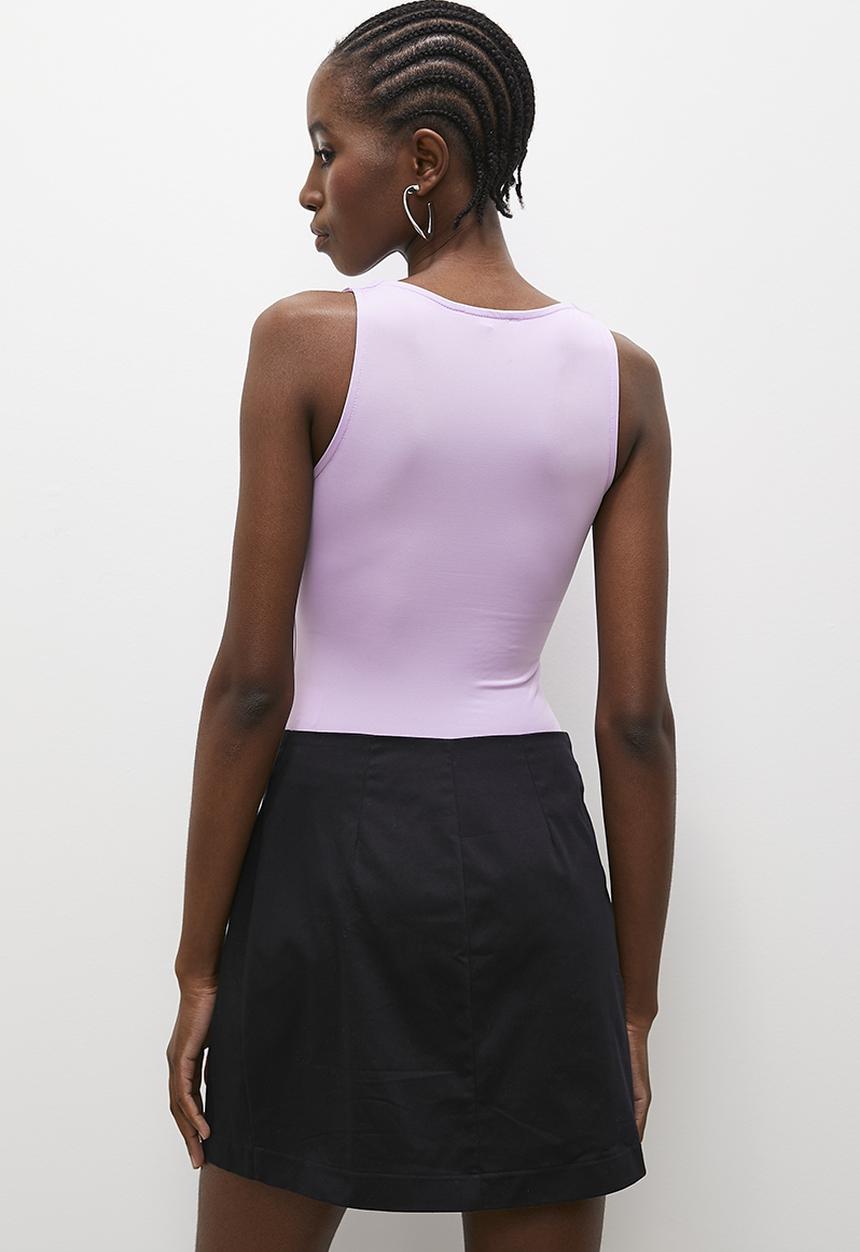 Superbalist - Boat neck bodysuit - lilac 