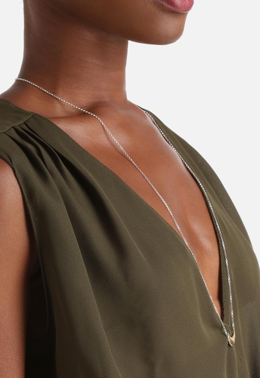Influence. - Wrap Over Blouse With Buckle Belt