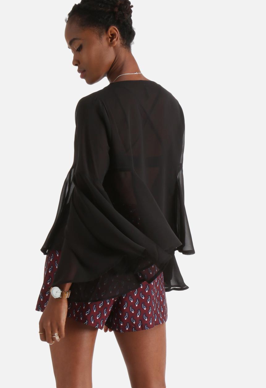 Influence. - Peasant Tie Up Blouse