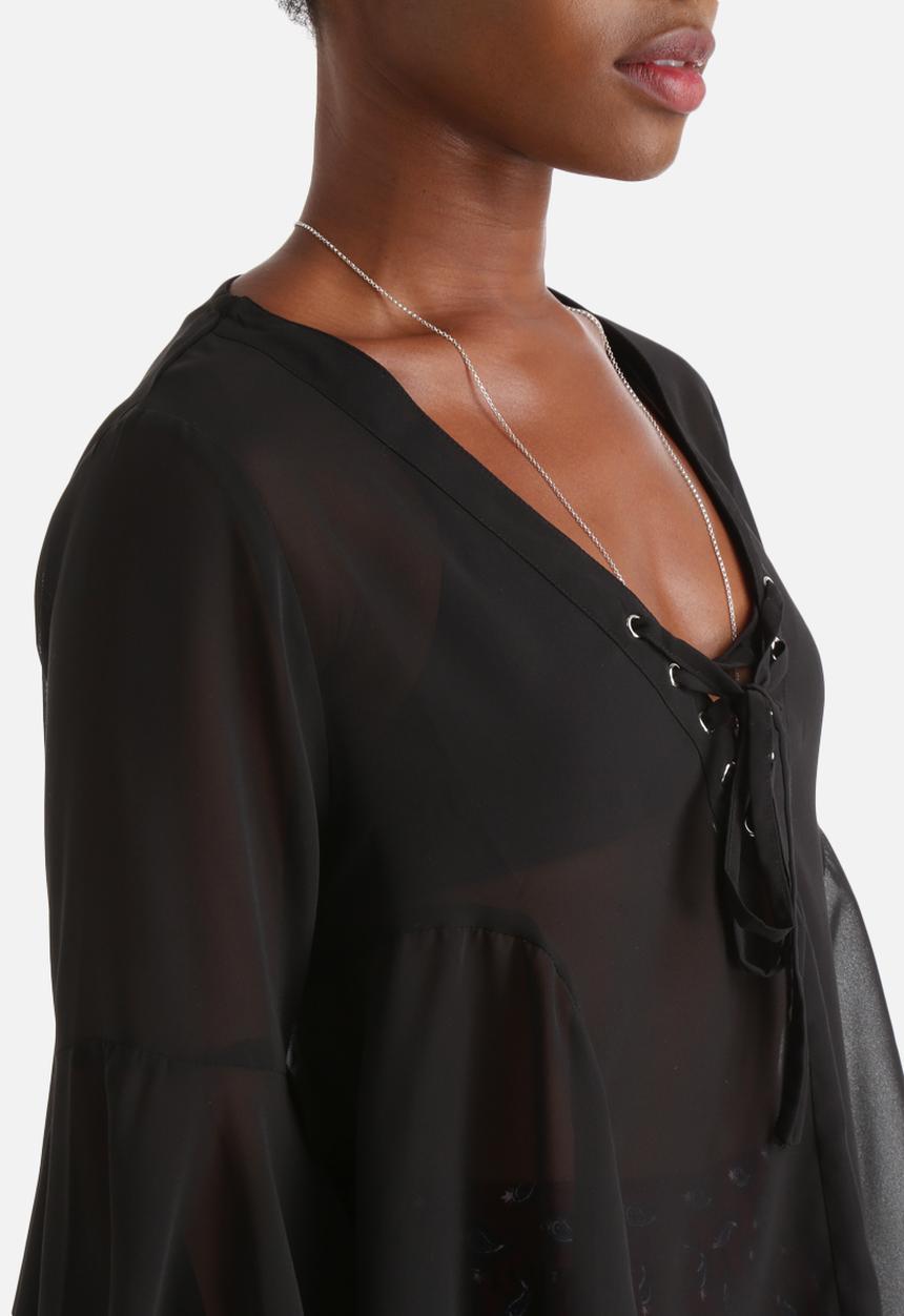 Influence. - Peasant Tie Up Blouse