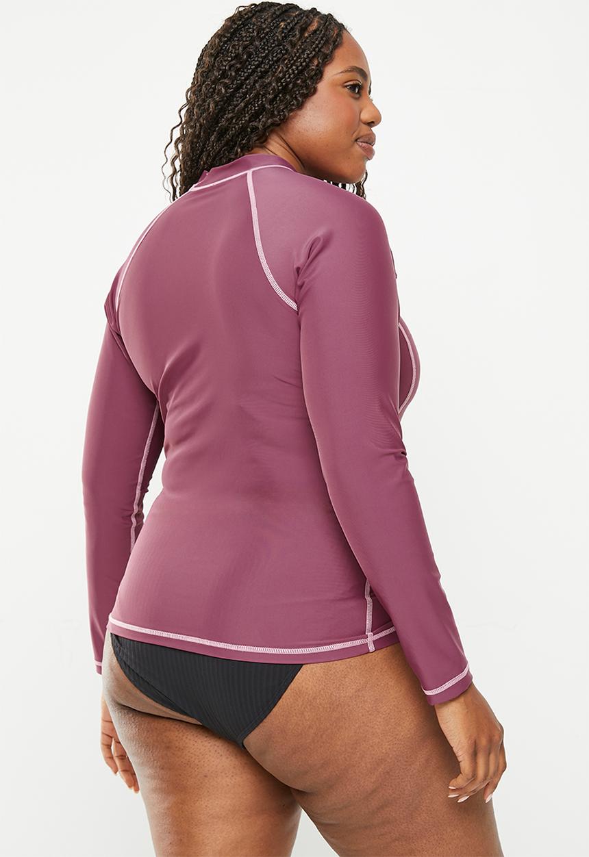 Lizzy - Plus vallery long sleeve rashie - hawthorn rose