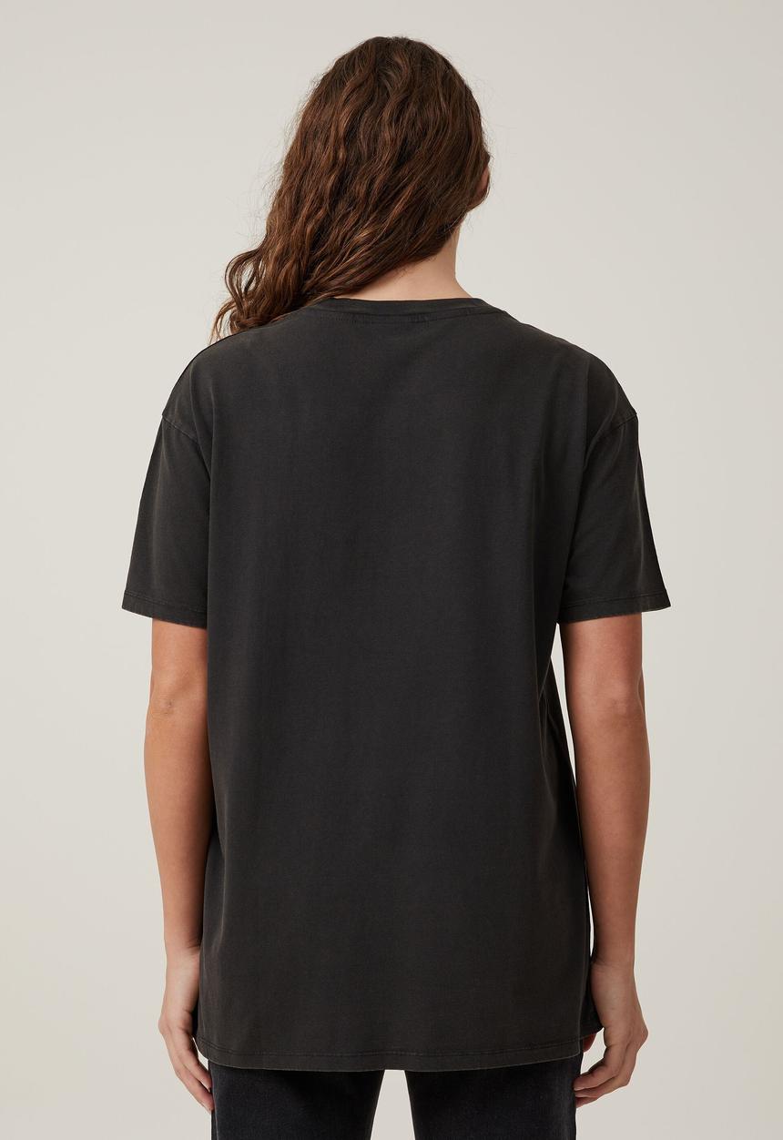 Cotton On - The oversized nirvana tee - lcn mt nirvana angel/washed black