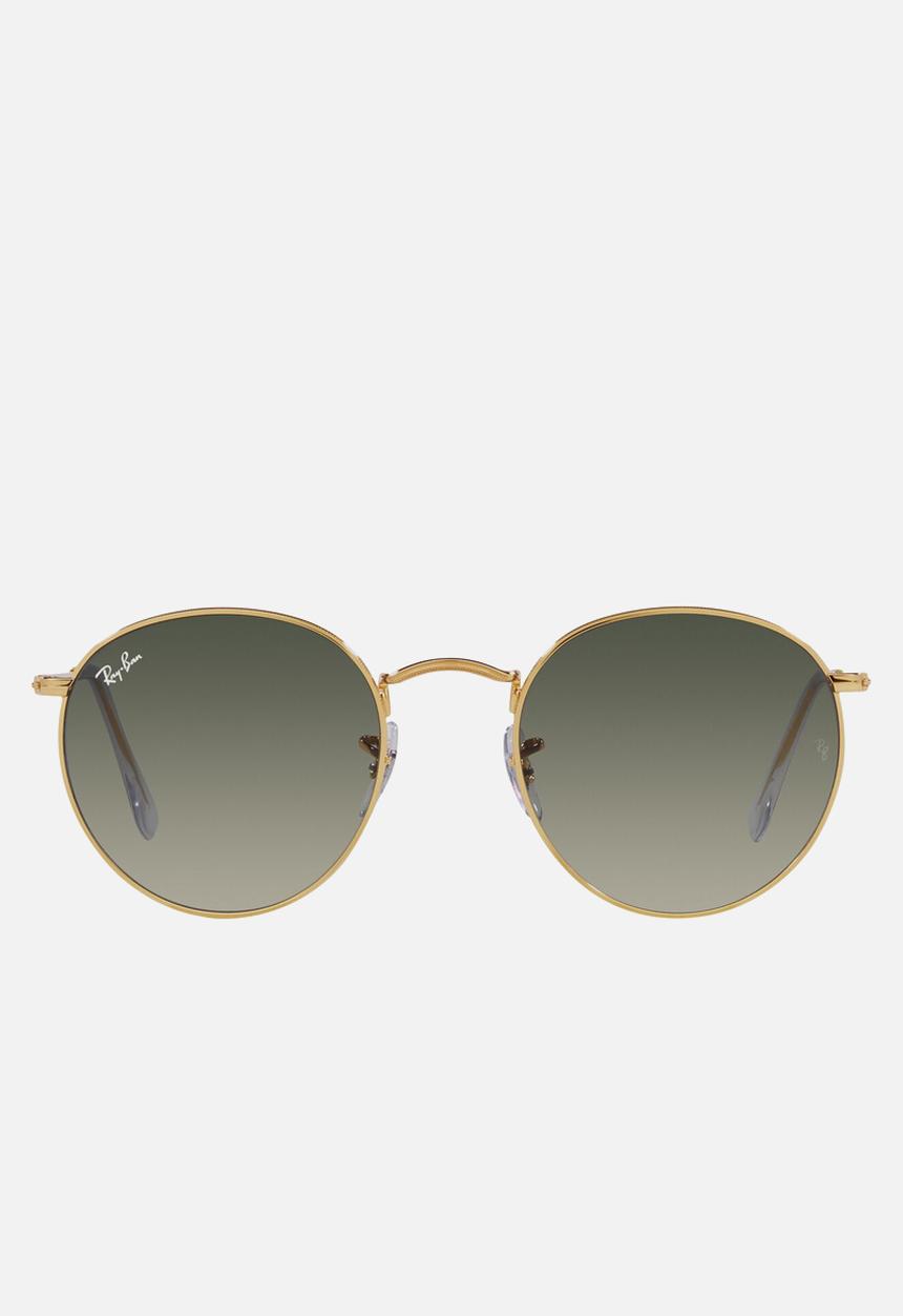 Ray-Ban - Round metal sunglasses 0rb3447 50 - gold