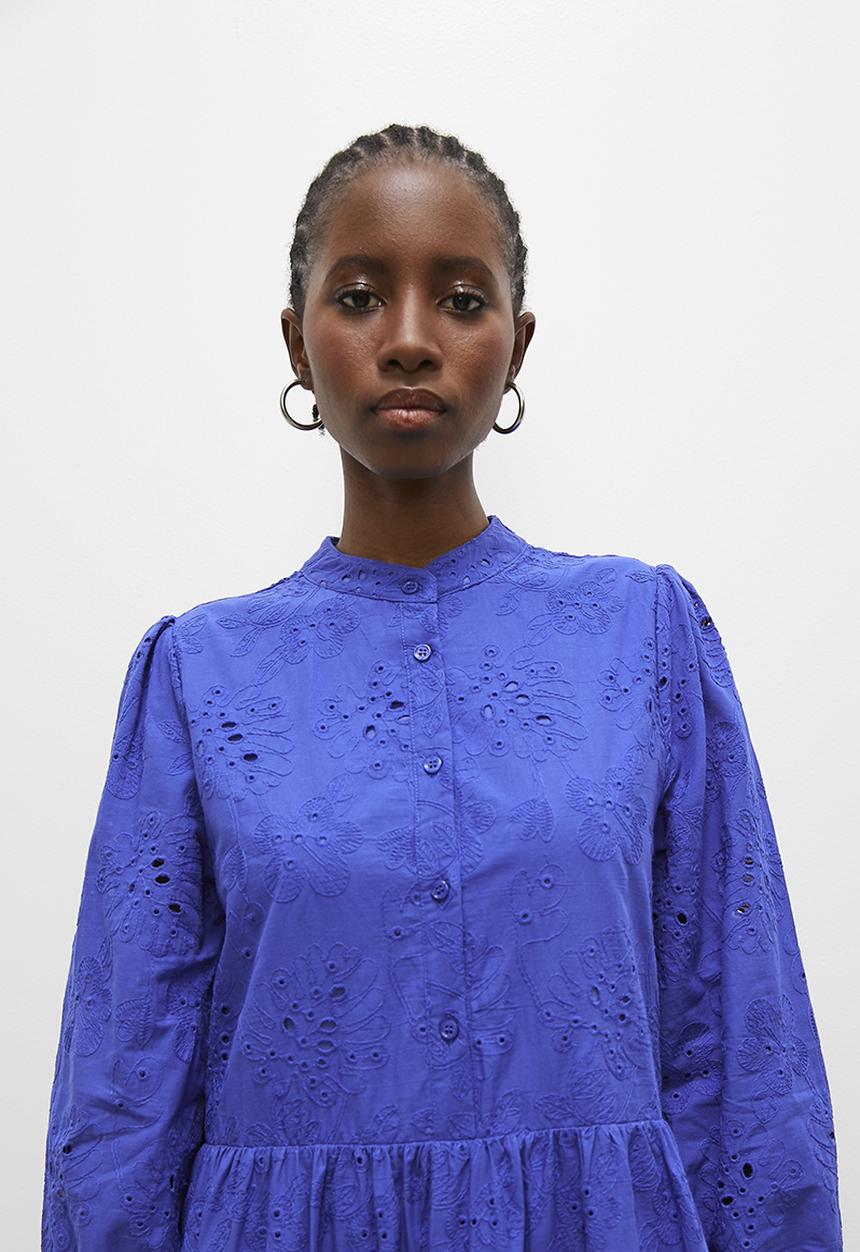 Superbalist - Anglaise tiered dress - blue