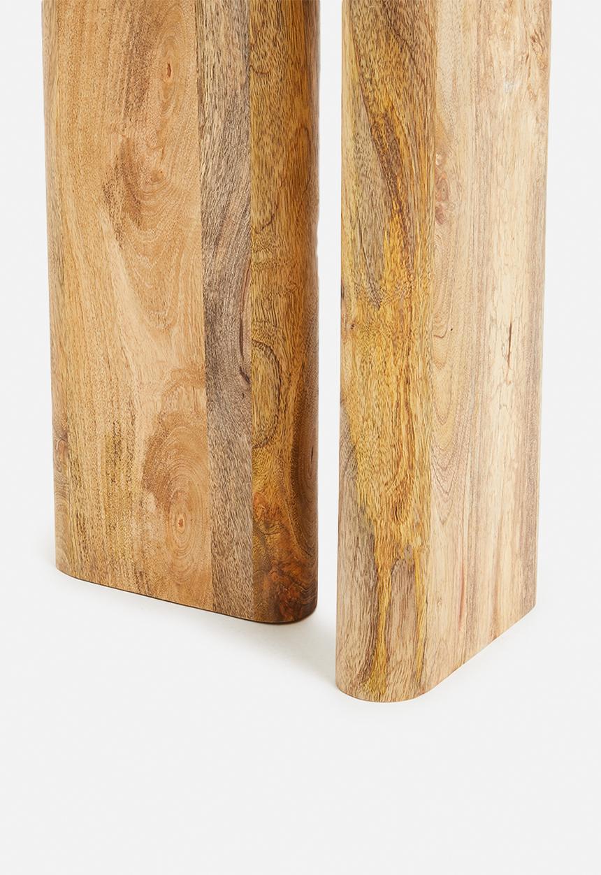 Sixth Floor - Eden mango wood and marble side table - natural