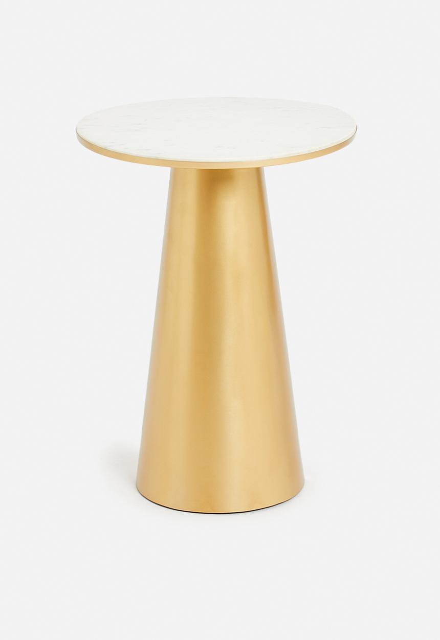 Sixth Floor - Harlow side table - gold