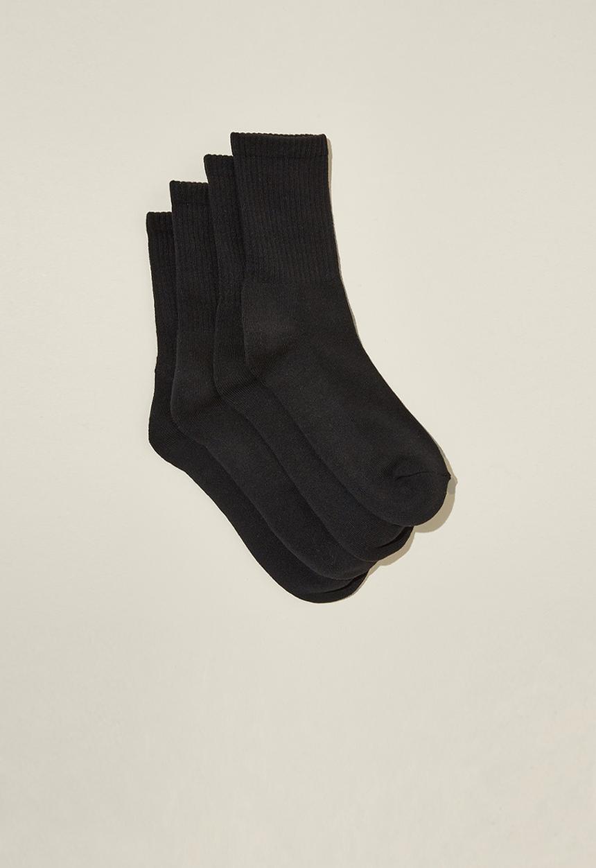 Rubi - The perfect pair crew sock 2 pack - black