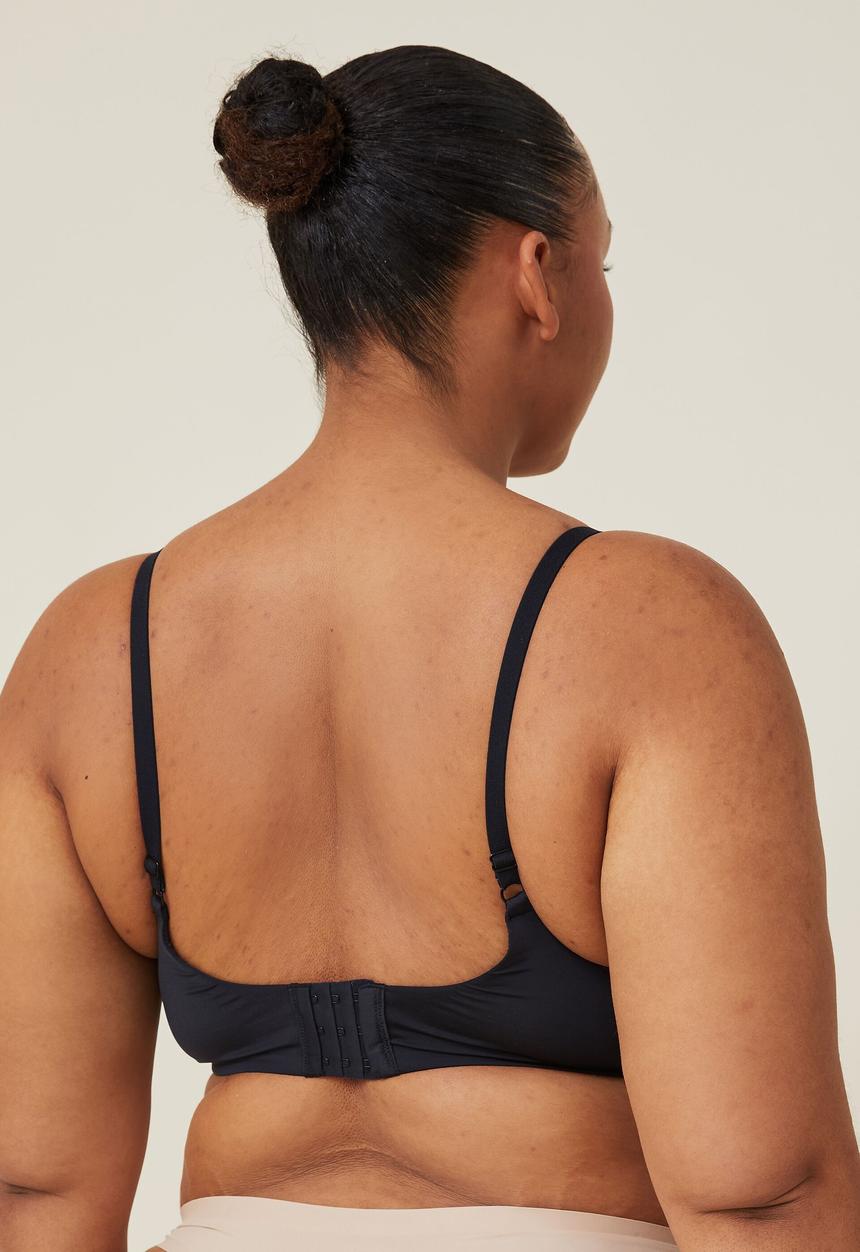 Cotton On - Ultimate comfort full coverage T-shirt bra - black