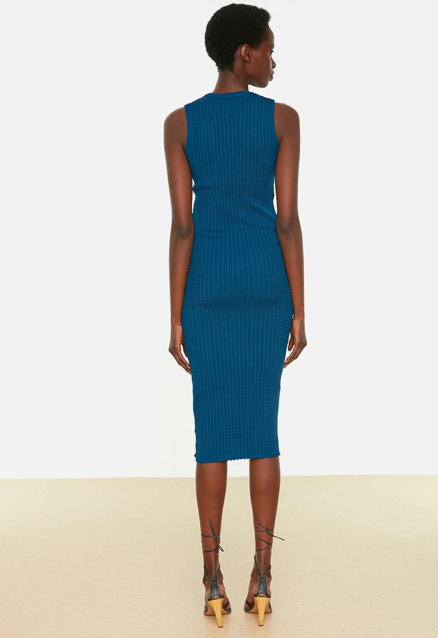 Trendyol - Halter neck midi bodycon - navy