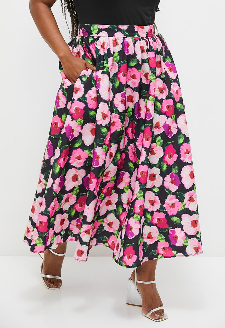 MILLA - Midaxi cricle skirt - floral print