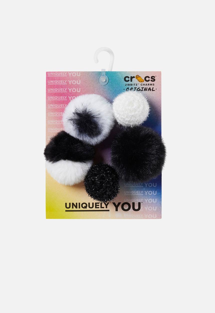 Crocs - Puff ball 5 pack - black & white