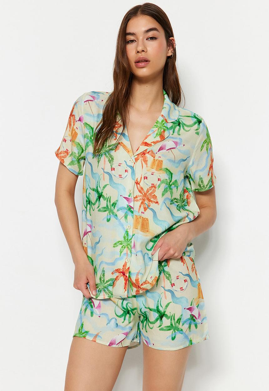 Trendyol - Floral short pyjama set - multi