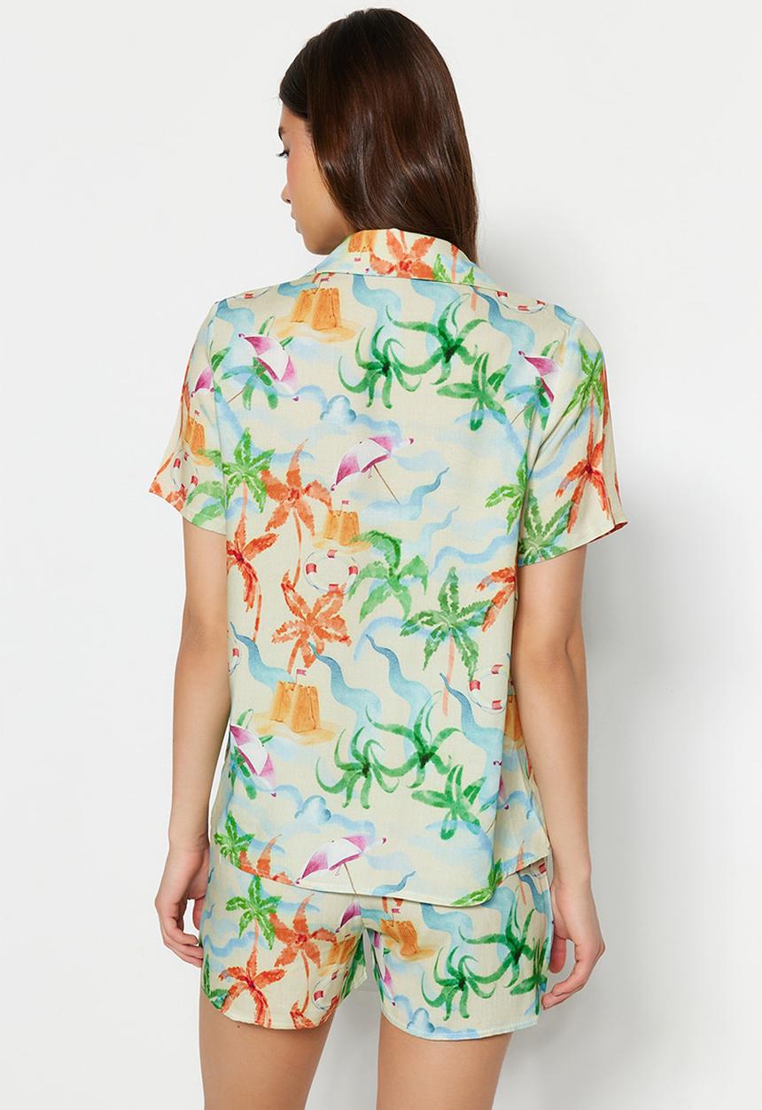Trendyol - Floral short pyjama set - multi