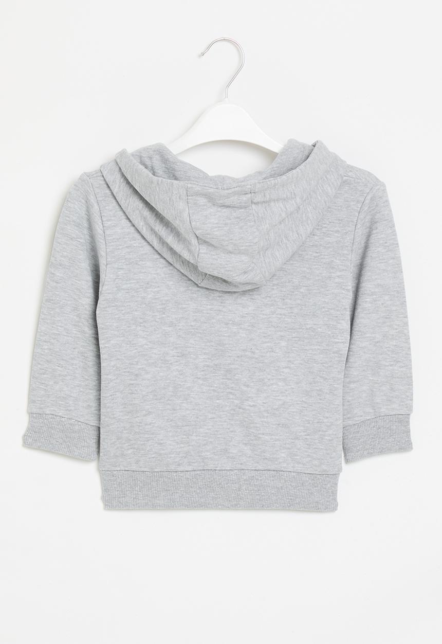 MINOTI - Boys basic athl dept fleece zip thru - grey