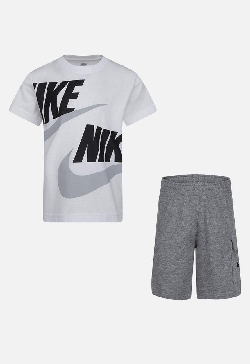 Nike - Nkb b nsw hbr cargo short set - carbon heather